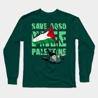 free palestine kid Long Sleeve T-Shirt